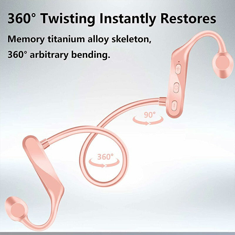 Bone Conduction Earphones Wireless Headset Sport Bluetooth Waterproof Headphones