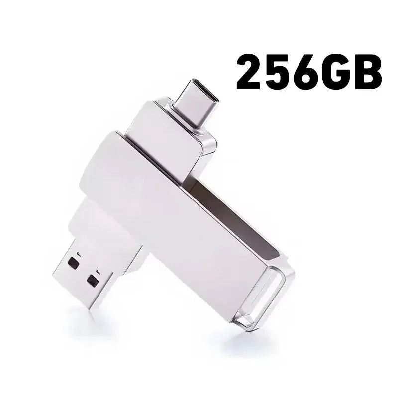 16TB 3.0 USB Flash Drive Metal High-Speed Pen Drive 2TB 512GB Waterproof Type-C Usb Pendrive for Computer Storage Devices