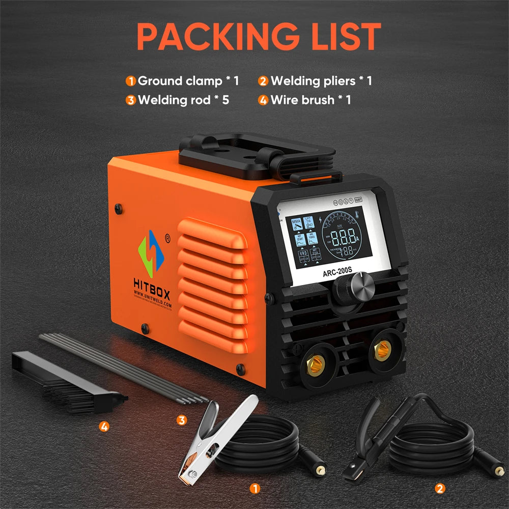 ARC200S Welding Machine 2 in 1 ARC MMA LIFT TIG MINI IGBT Inverter LED Digital Display Portable Home Welder 220V 10-200A