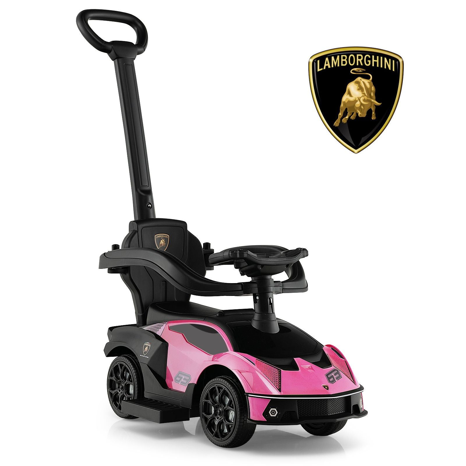 Kids Licensed Lamborghini Ride on Car with Push Handle