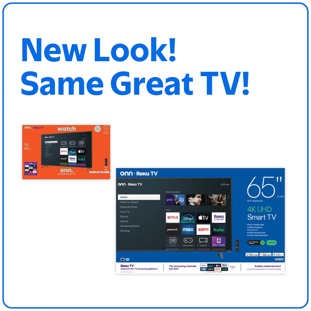 65” Class 4K UHD (2160P) LED Roku Smart Television HDR (100012587)