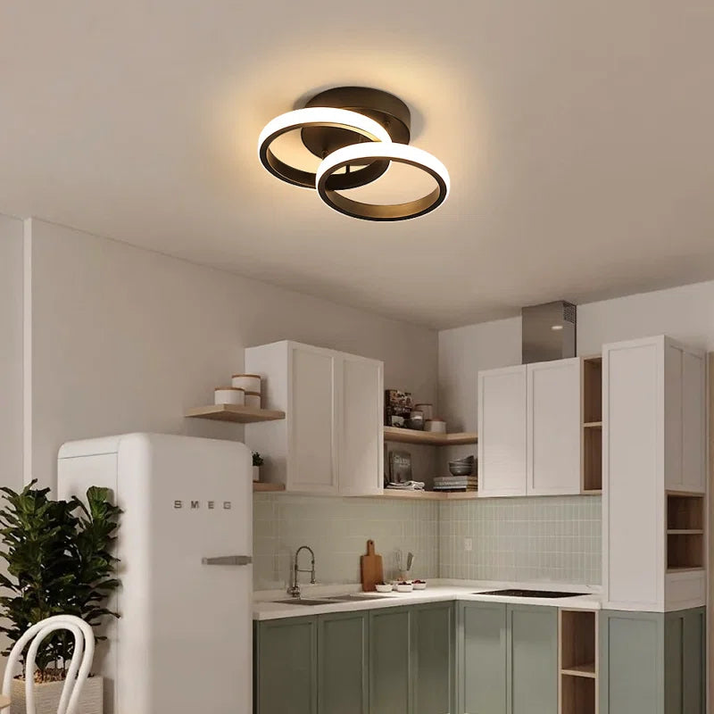 Verbrande 2-Light 25Cm LED Integrated Semi Flush Mount