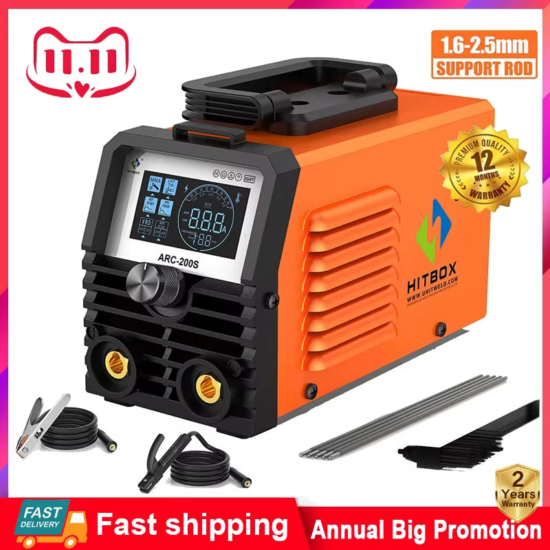 ARC200S Welding Machine 2 in 1 ARC MMA LIFT TIG MINI IGBT Inverter LED Digital Display Portable Home Welder 220V 10-200A