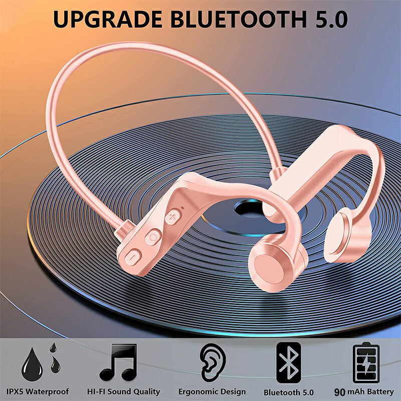 Bone Conduction Earphones Wireless Headset Sport Bluetooth Waterproof Headphones