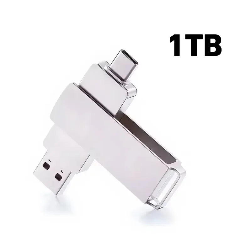 16TB 3.0 USB Flash Drive Metal High-Speed Pen Drive 2TB 512GB Waterproof Type-C Usb Pendrive for Computer Storage Devices